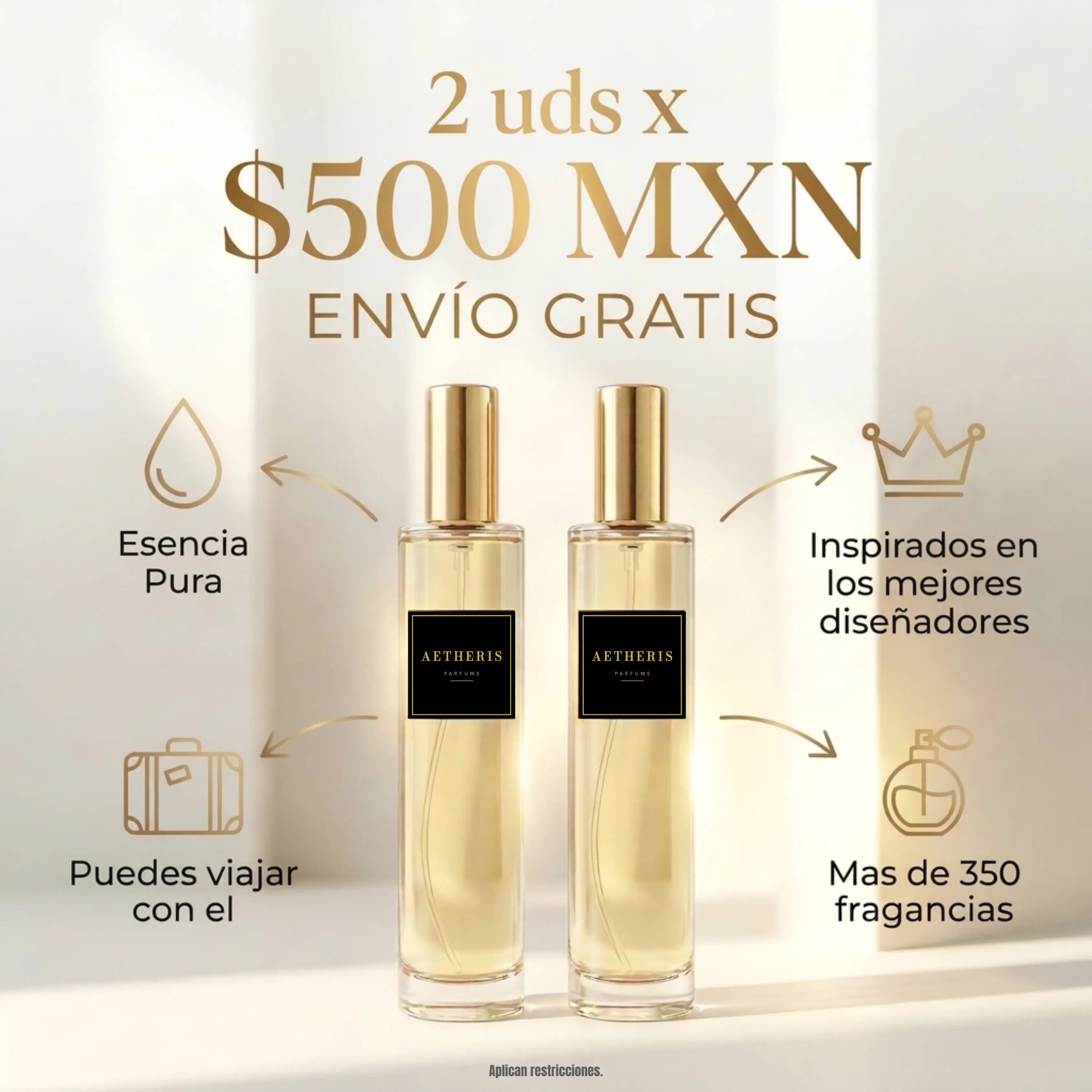 Promoción — 2 fragancias $500